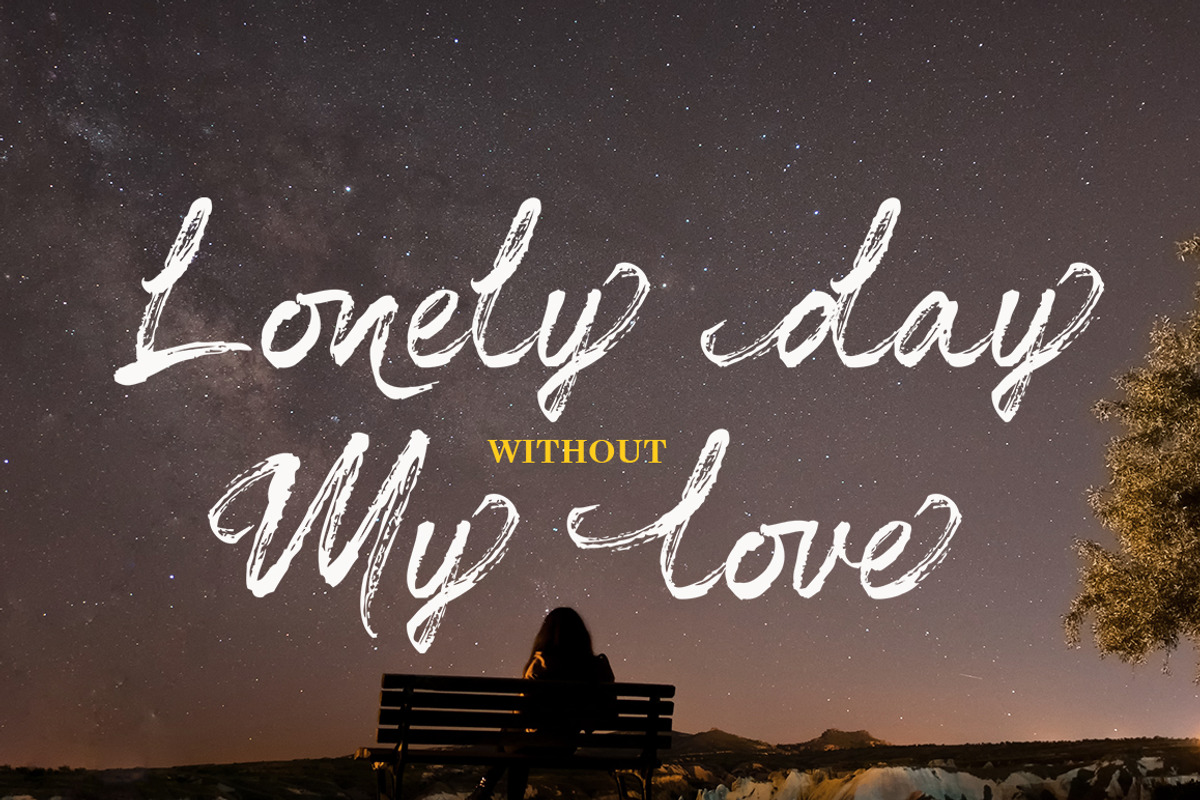 Matteona - Handbrush, a Script Font by Akifatype. (Photo 3 of 7)