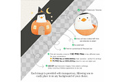 Witchy Goose Halloween Clipart Set, an Illustration by CharmClipart (Thumbnail 2 of 9)
