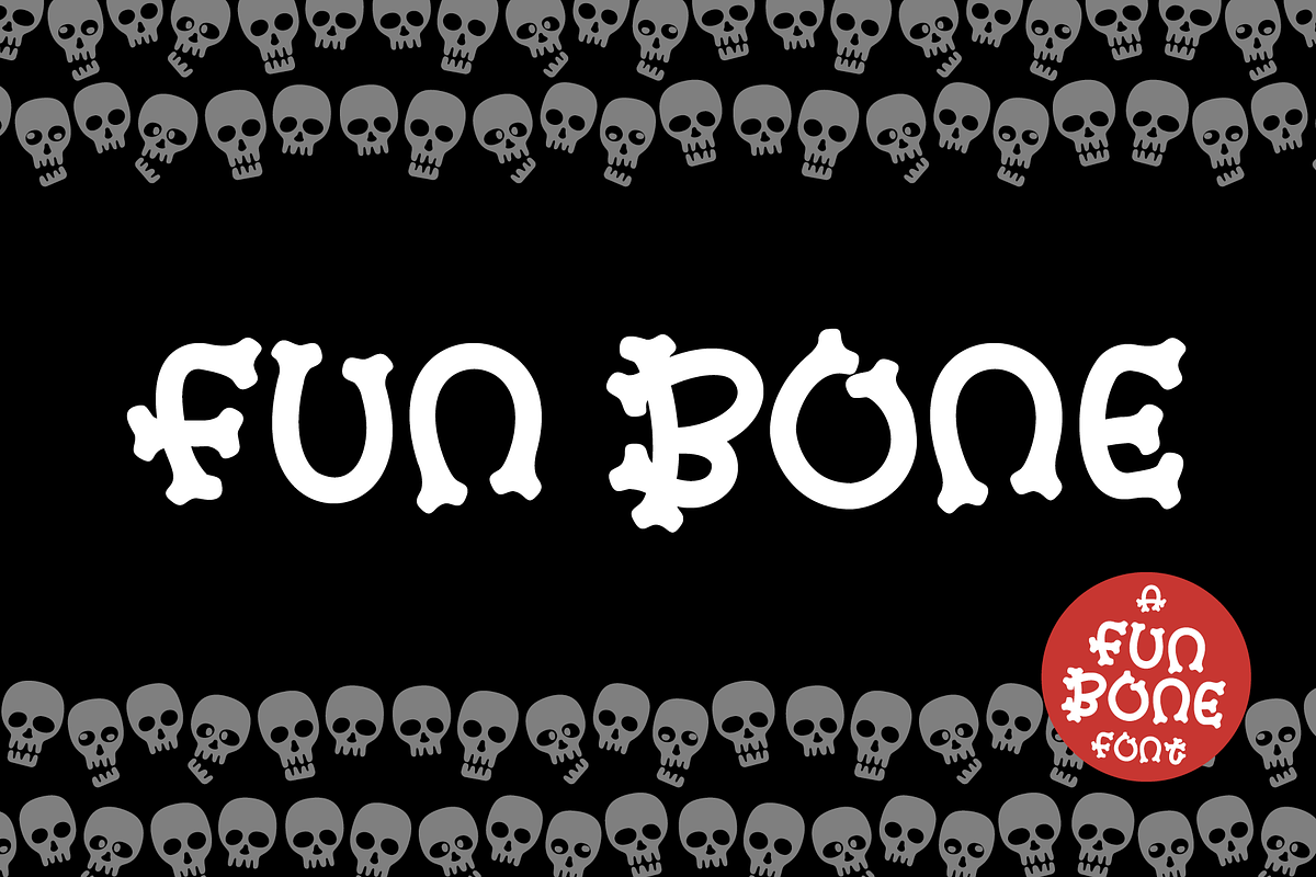 FUN BONE FONT | a Halloween Font, a Symbol Font by Little Type Factory (Photo 14 of 14)