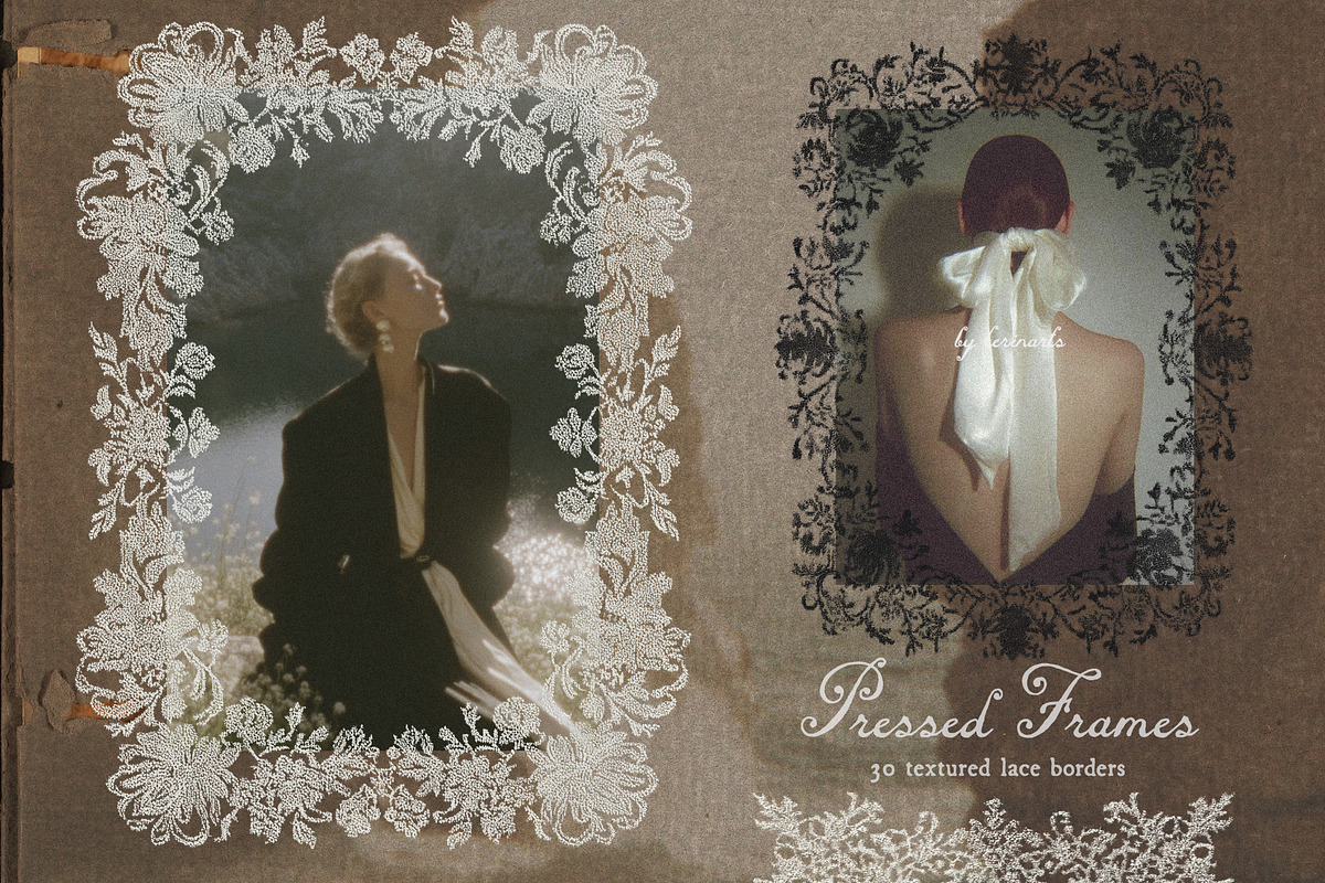Pressed Lace Frames, an Object Graphic by lerinartstudio (Photo 2 of 13)