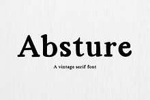 Absture | Vintage Serif Font