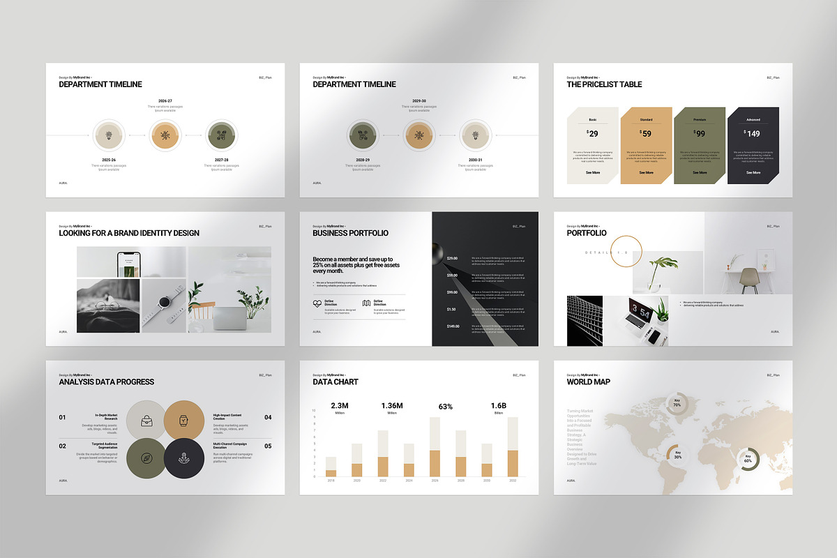 Business Plan Presentation Template, a Presentation Template by GoldenPixelStudio (Photo 9 of 10)