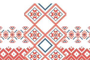 Geometric ornament  embroidery
