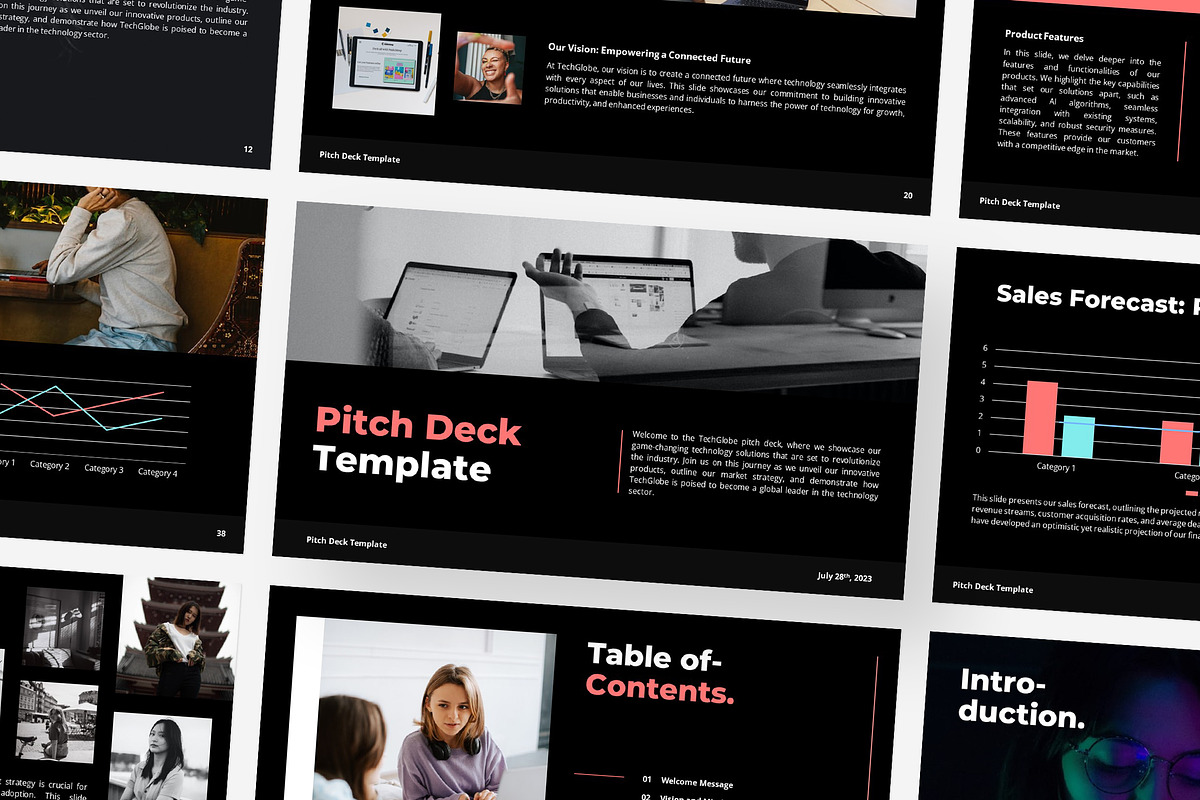 Pitch Deck Google Slides Template, a Presentation Template by Gaize (Photo 1 of 11)