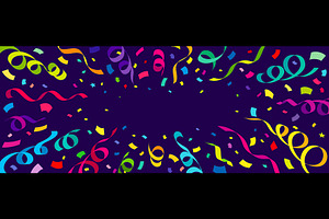 Holiday party carnival confetti