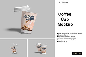 Coffee Cup Mockup, a Packaging Mockup by rizalamora