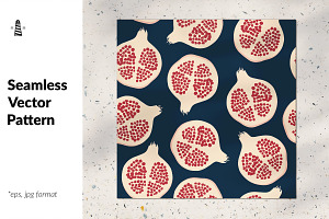 Pomegranate Seamless Pattern