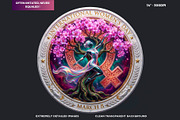 Women's Day Round Cliparts V3, a Seasonal Illustration by ThatsDesignArt (Thumbnail 3 of 11)