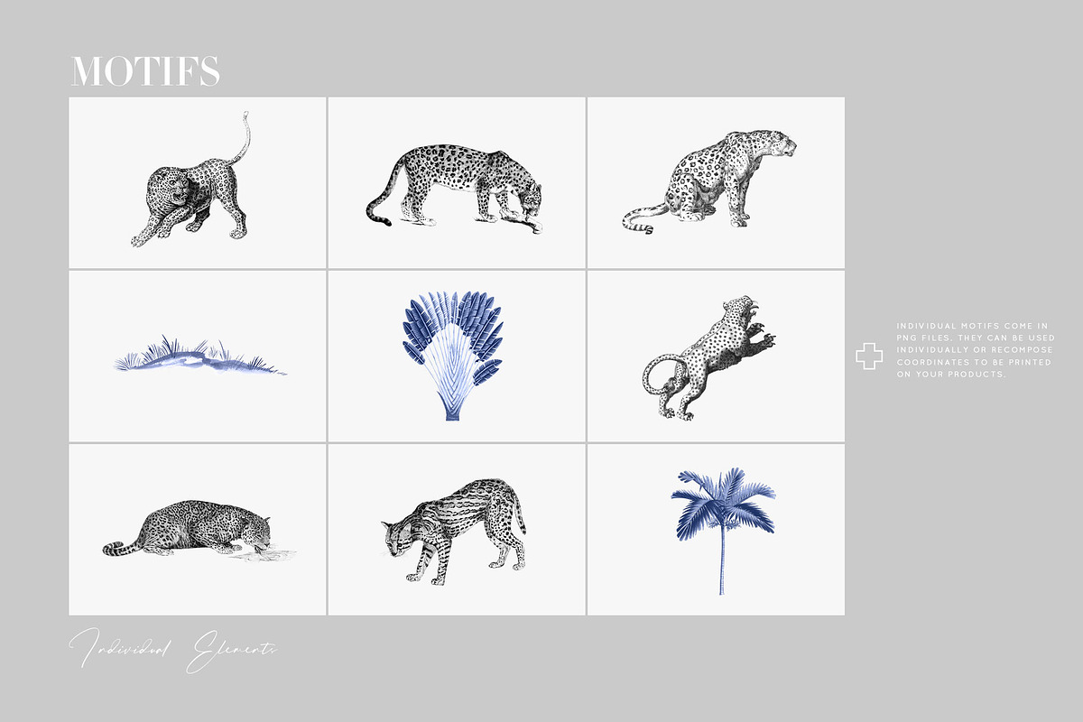 Indigo Safari Luxury Print Designs, a Pattern Graphic by TSTUDIO (Photo 8 of 11)