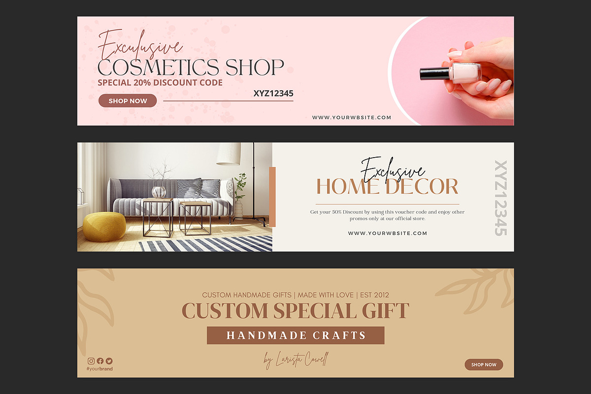 Etsy Banner Template Canva, a Marketing Template by illycreative (Photo 11 of 13)