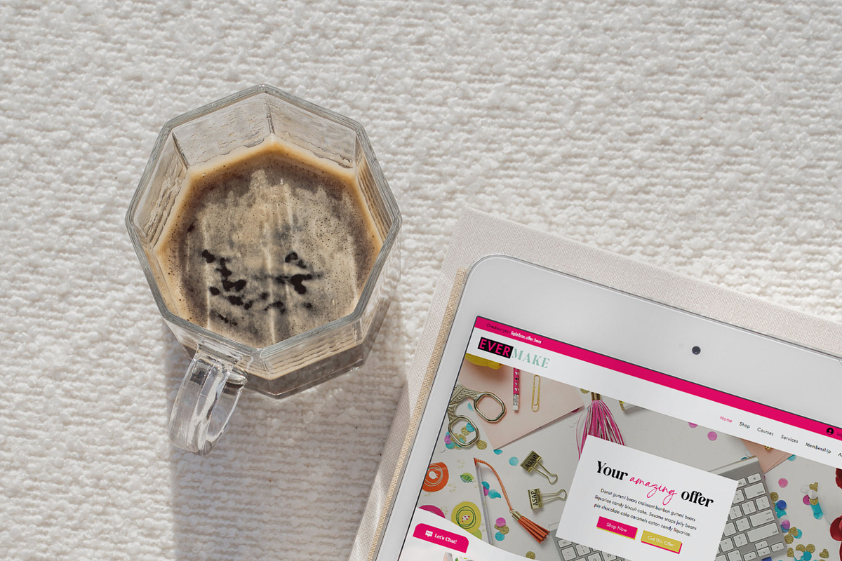 EverMake Wix Website Template, a Wix Template by Girl Boss From Home (Photo 4 of 6)