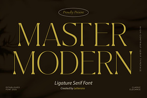Master Modern -  Ligature Serif Font