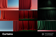 Curtains backgrounds. 31 images, an Arts & Entertainment Photo by Handmadefont (Thumbnail 7 of 10)
