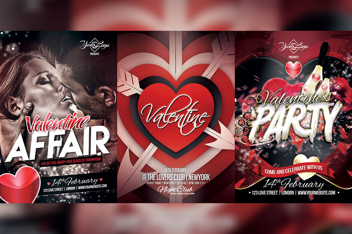 Valentine's Flyer Bundle, a Flyer Template by FlyerKingdom (Photo 3 of 3)