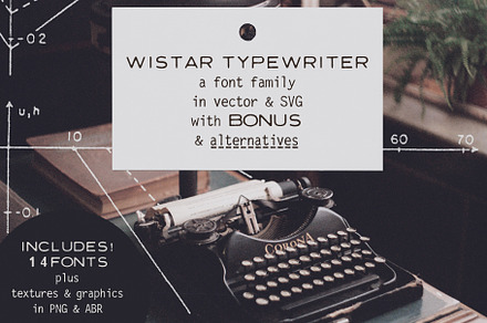 Wistar Typewriter SVG Font Family