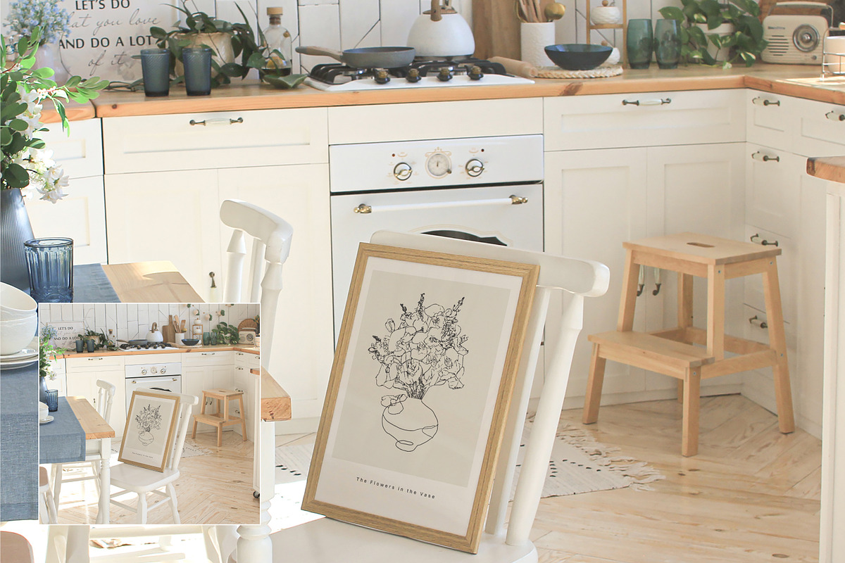 SUNNY KITCHEN | Frame Mockup set, a Household Mockup by yuliyuri.studio (Photo 9 of 27)