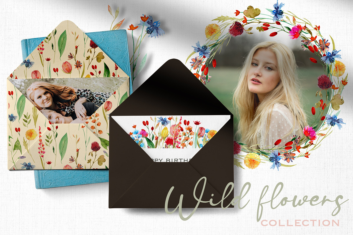 Wild flowers collection, a Texture Illustration by Skliarova (Photo 10 of 11)
