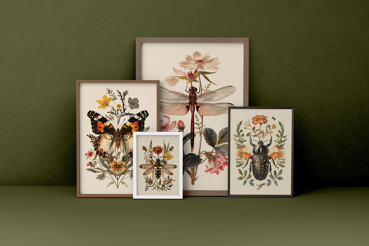 Insects | Vintage posters, a Graphic by katieromanoff_art