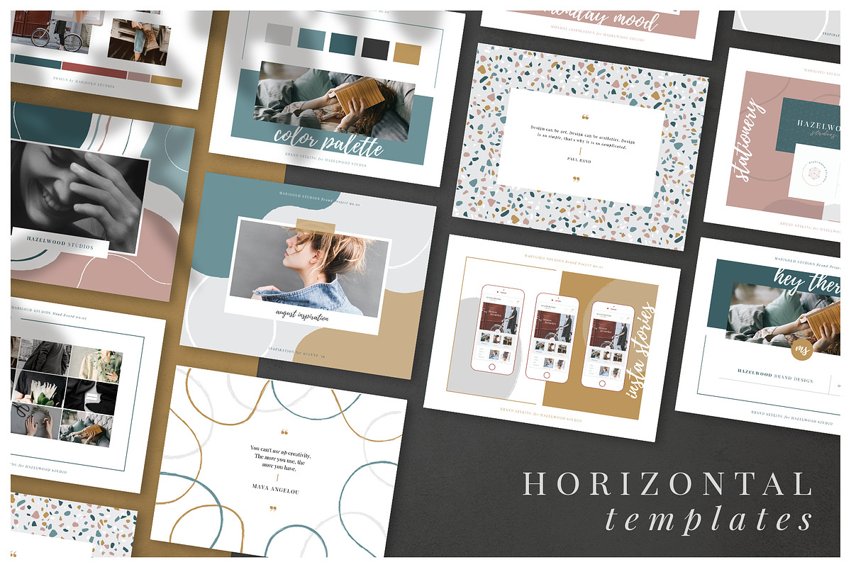 HAZELWOOD | Social | Canva & PPT, a Social Media Template by Marigold Studios (Photo 7 of 9)