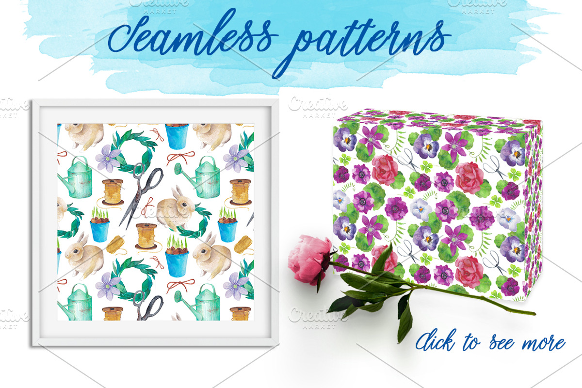 Secret garden: big watercolor bundle, an Object Graphic by Beauty Drops (Photo 3 of 5)