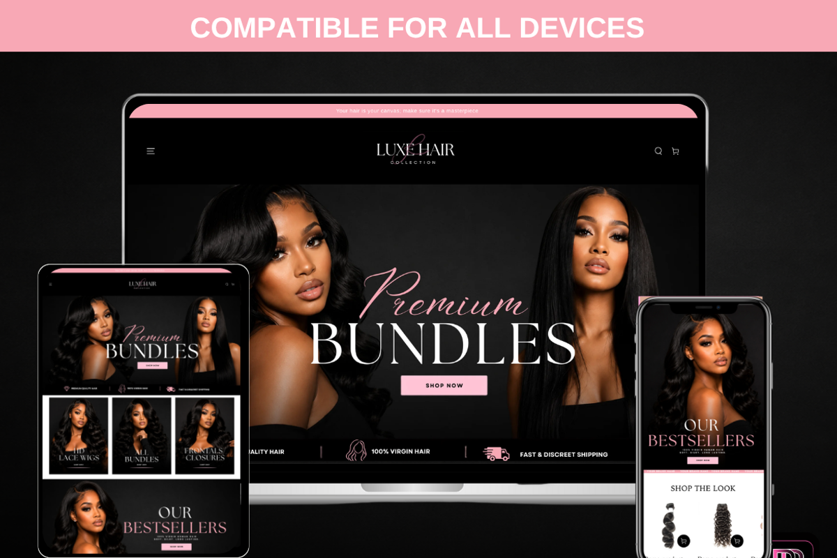 Hair Shopify theme with banners, a Shopify Template by WeBuildBrand (Photo 4 of 6)