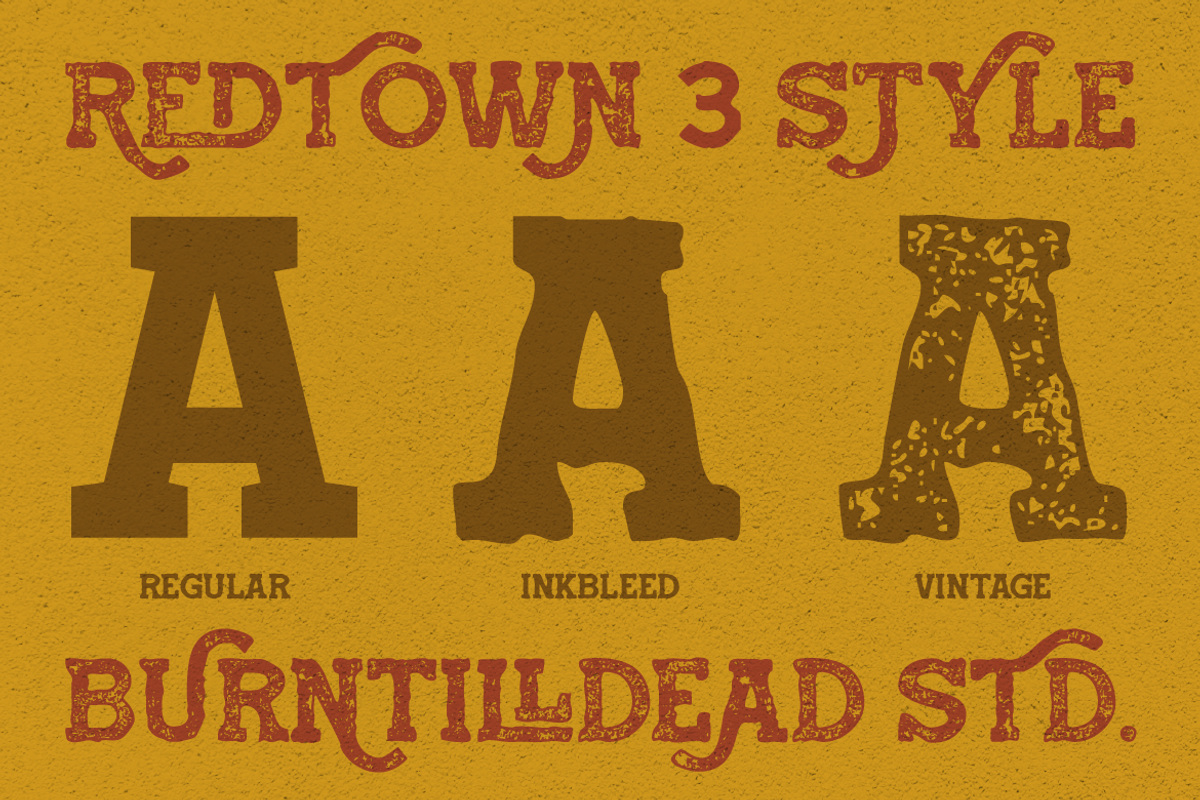 Redtown - Western Typeface, a Slab Serif Font by Burntilldead (Photo 4 of 11)