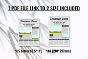 Front Page Newspaper Template, a Magazine Template by ZoloDesignHub (Thumbnail 2 of 7)