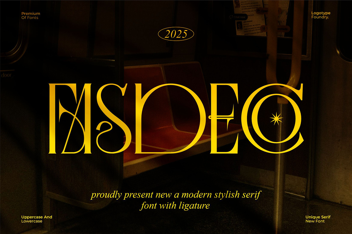 Fasdeco || Modern Stylish Serif Font, a Serif Font by Idea Studio (Photo 1 of 10)
