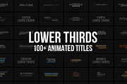 100+ Lower thirds | Animated titles, a Texture Graphic by Presets store (Thumbnail 1 of 2)