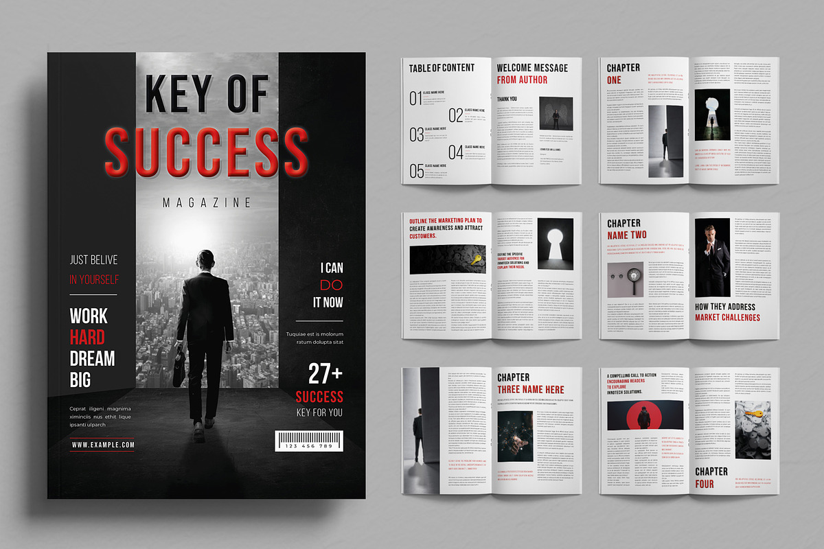 Business Magazine Template, a Magazine Template by ContestDesign (Photo 1 of 3)