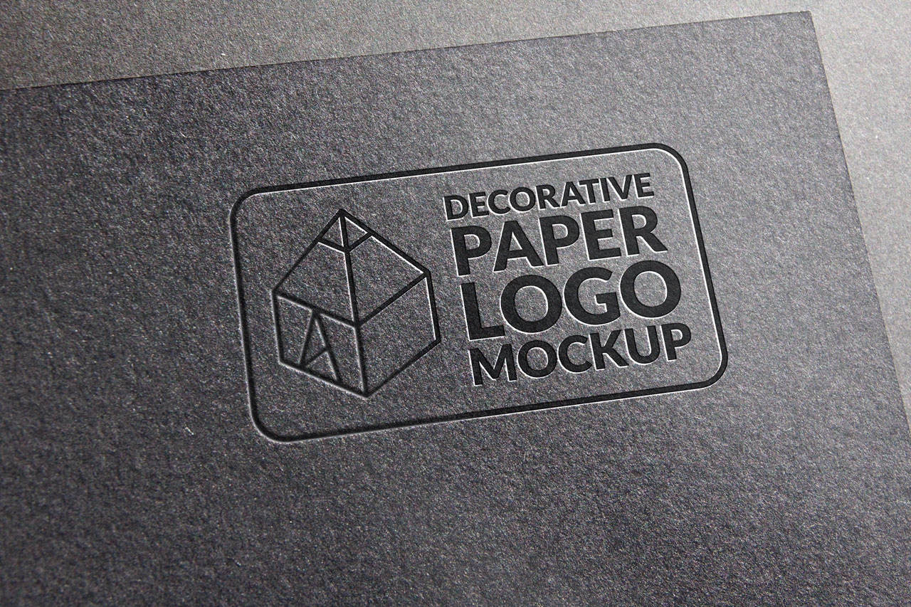 Decorative Paper Logo Mock-up 3, a Product Mockup by Graphic Shelter