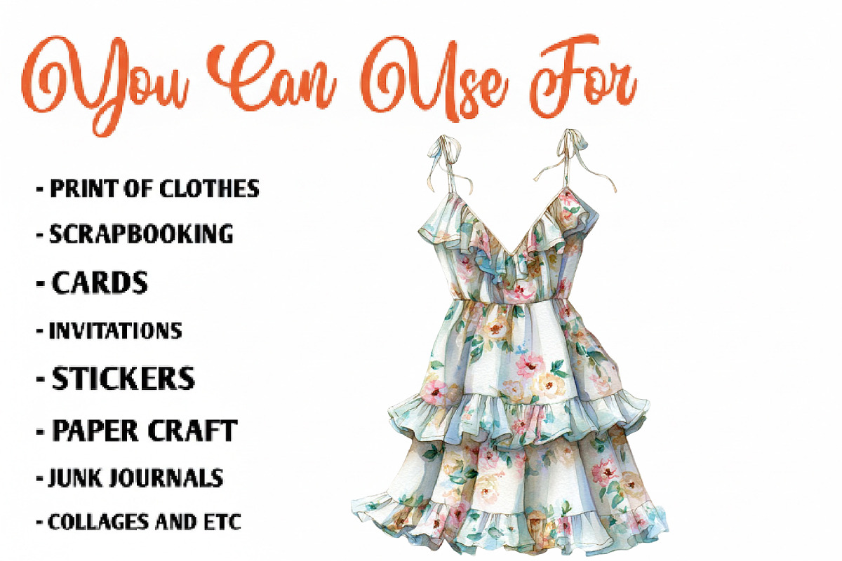 Summer Coastal Fashion Clipart, an Illustration by CreationArt (Photo 2 of 7)