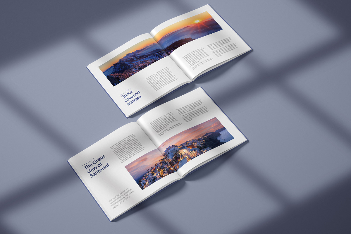 Square Catalogue, Magazine Mockup, a Print Template by Deeplab (Photo 11 of 17)