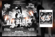 All Black Party Flyer Template, a Flyer Template by RTXdesinger99 (Thumbnail 2 of 3)