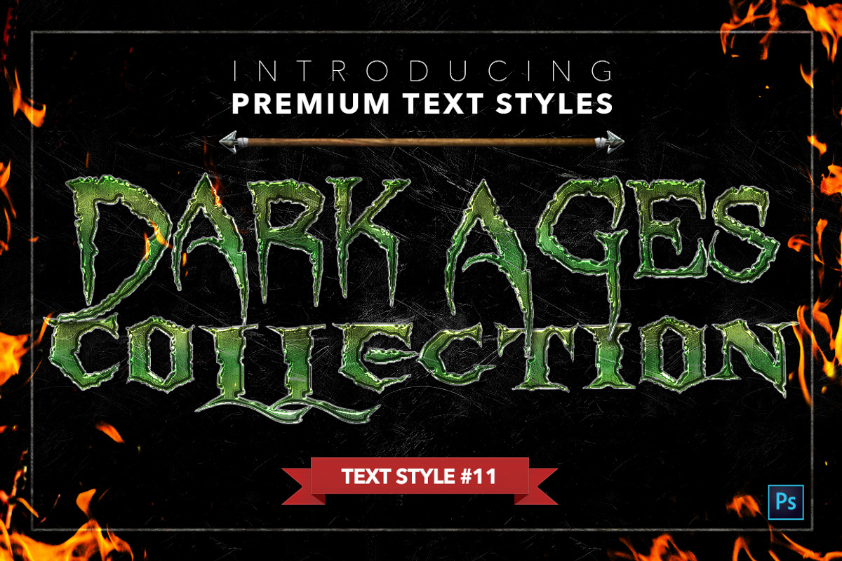 Dark Ages #2 - Text Styles, a Layer Style Add-On by Jonas Stensgaard (Photo 12 of 28)