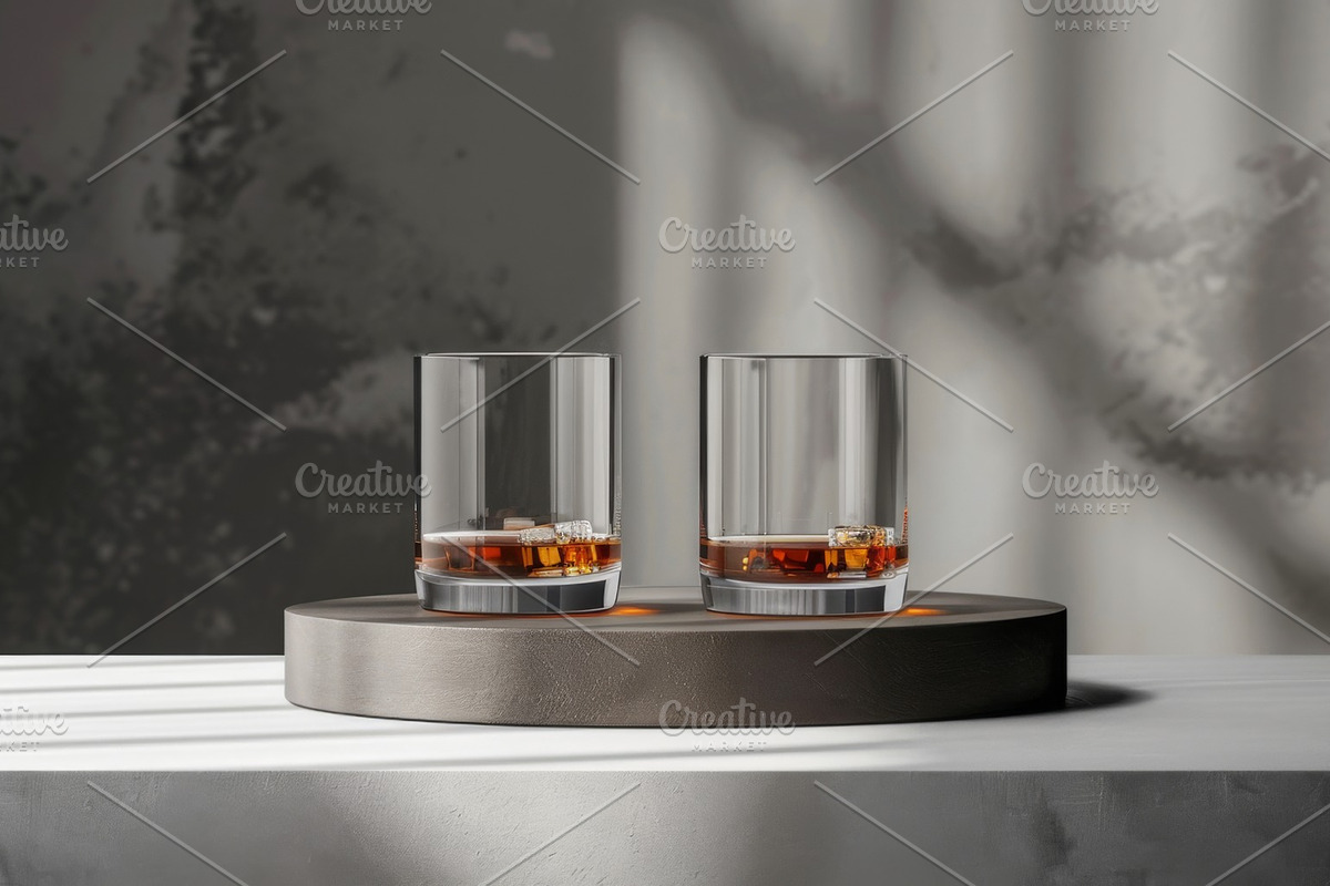 87 whiskey glasses, a Food & Drink Photo by Handmadefont (Photo 66 of 87)