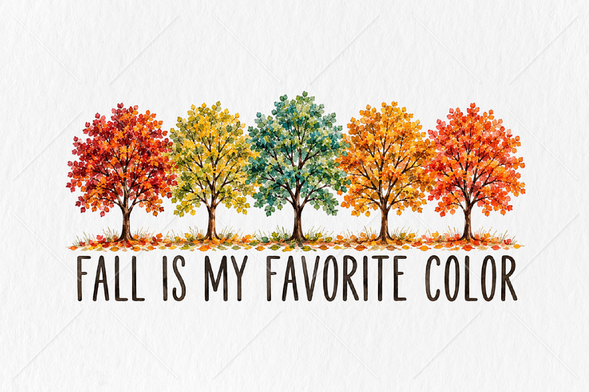 Fall is My Favorite Color PNG Tshirt, a Seasonal Illustration by Canvas Craft (Photo 1 of 6)