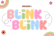 Blink Blink - Kids Font Types, a Sans Serif Font by KiddoGlyphs Studio (Thumbnail 1 of 3)