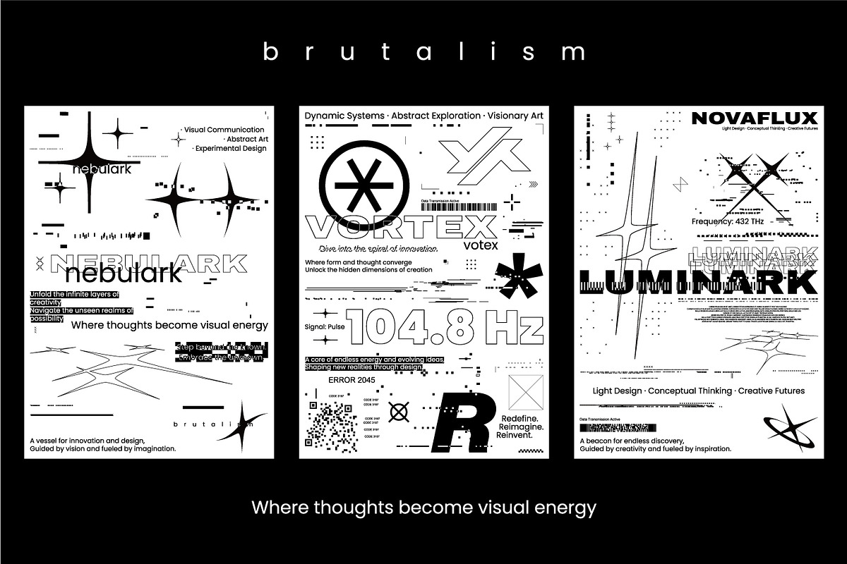 BRUTALISM GRAPHIC PACK – GLITCH SYST, an Object Graphic by SergeyBitos (Photo 4 of 4)
