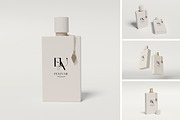 Glass Perfume Bottle Mockup, a Product Mockup by xavier_studio (Thumbnail 1 of 5)