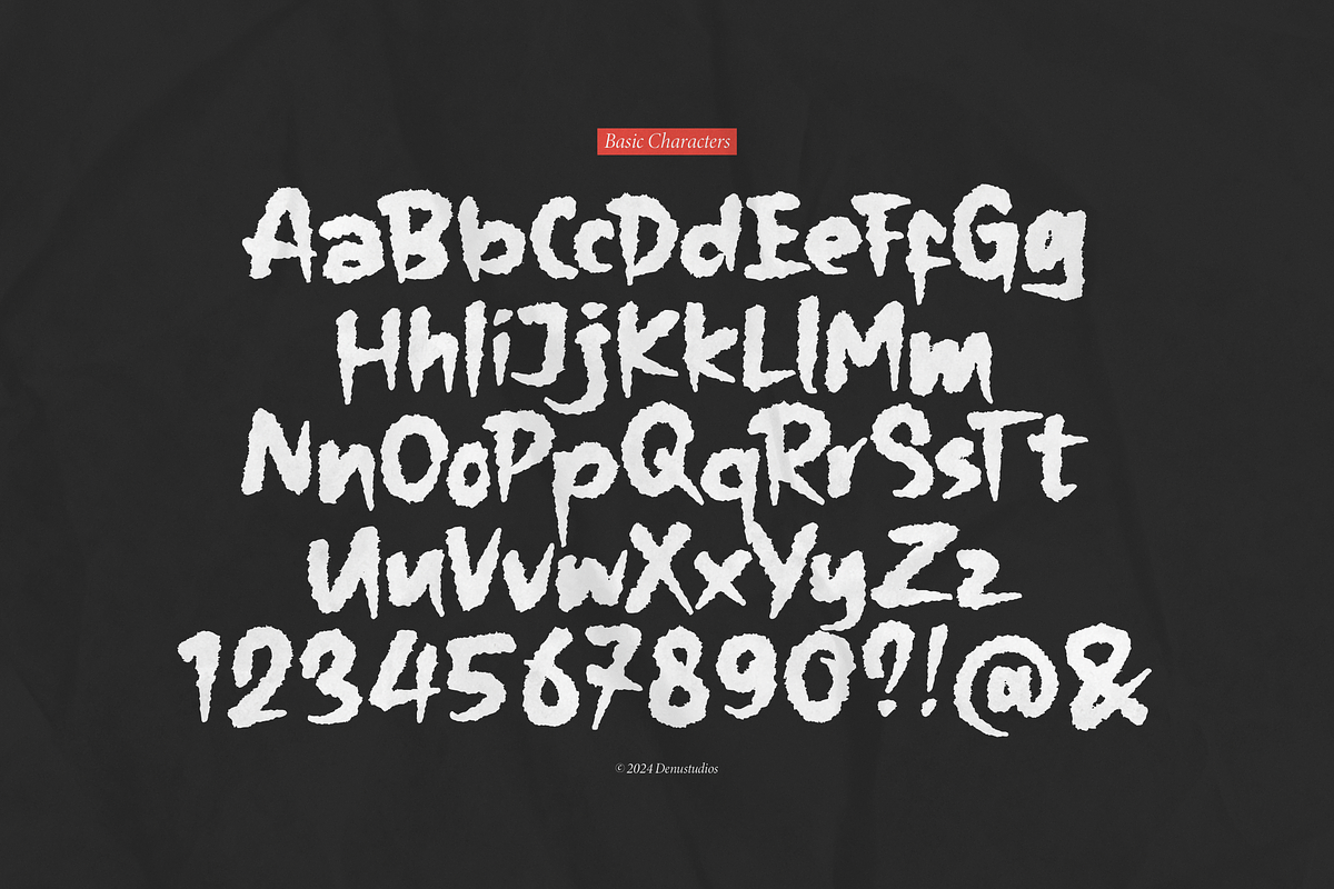 The Folacie | Rough Hand Drawn Font, a Handwritten Font by Denustudios (Photo 12 of 14)