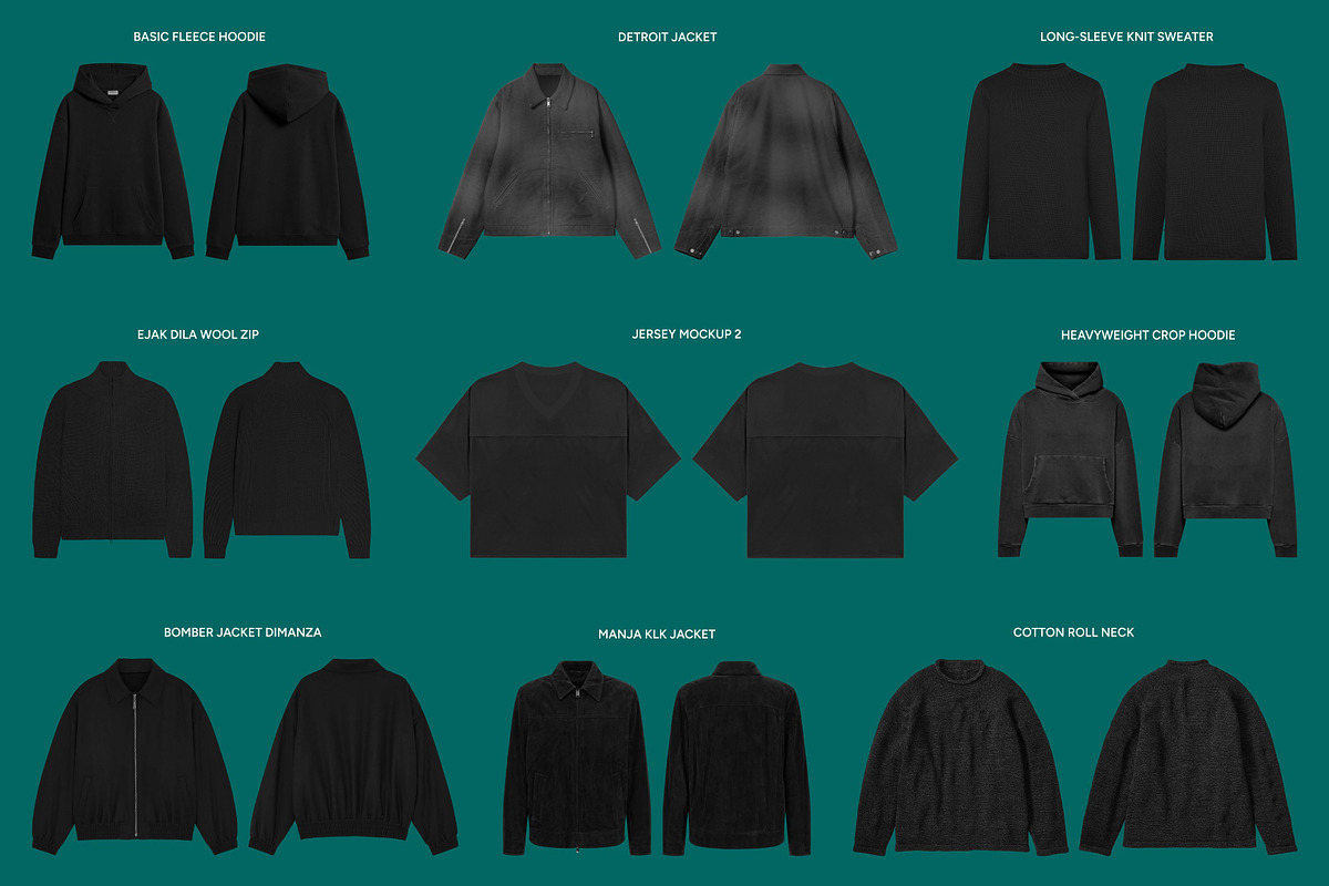 Realistic Streetwear Mockup Bundle, a Shirt Mockup by AtelierDuVow (Photo 4 of 10)