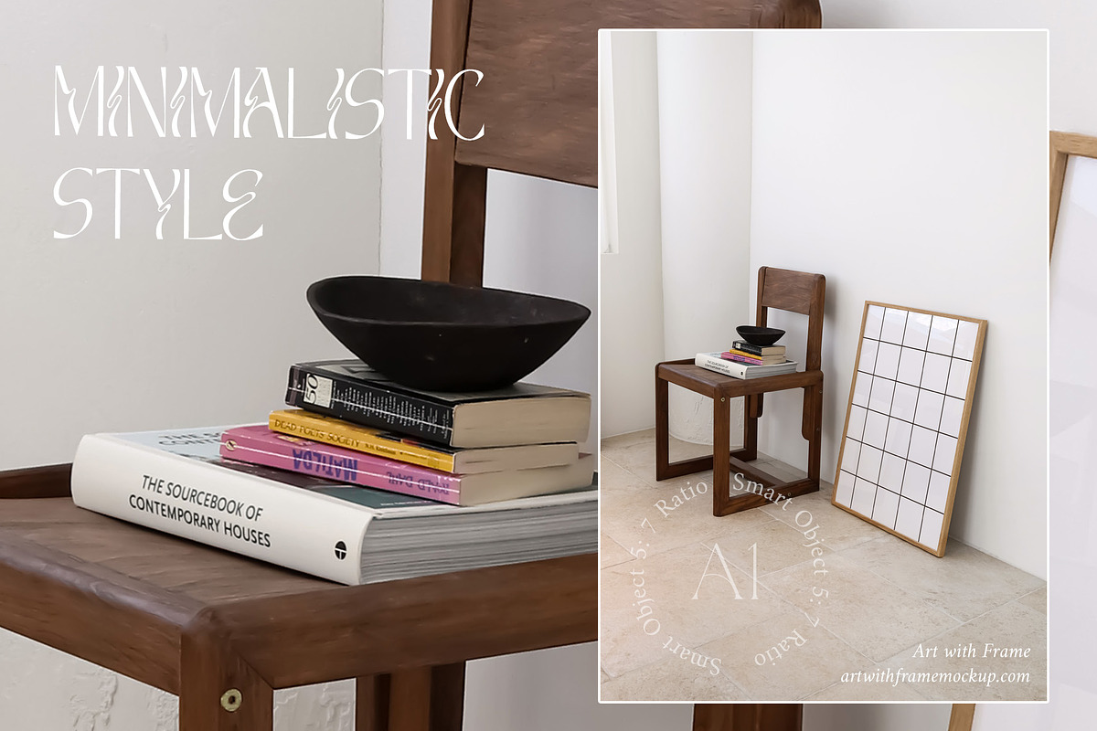 51 Frame Mockups - Vintage Furniture, a Product Mockup by ArtwithFrame (Photo 33 of 50)