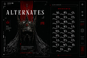 Royal Hatred Typeface, a Blackletter Font by alit design (Thumbnail 15 of 20)