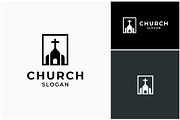 Church Chapel Worship Temple Logo, a Branding & Logo Template by ika trisiana (Thumbnail 1 of 2)