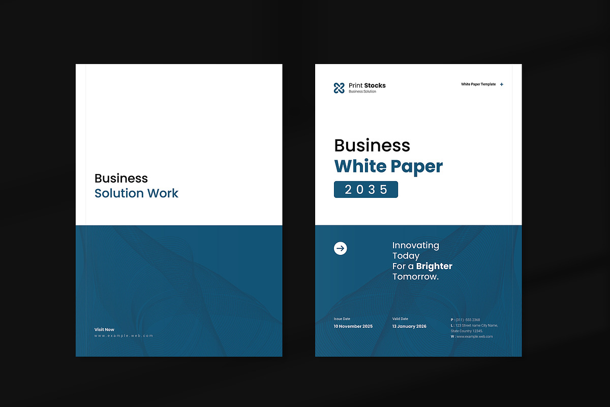 Business White Paper Template, a Brochure Template by Spark_Creative (Photo 10 of 11)
