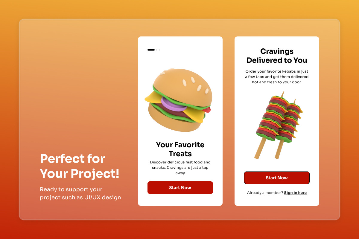 Fast Food & Junk Food 3D Icon Set, a Work Illustration by twinstd (Photo 4 of 6)
