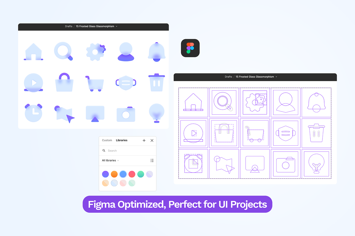 Frosted Glass Glassmorphism UI, a Solid Icon by SLAB! Design (Photo 2 of 4)