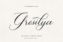 Gresilya Calligraphy Script Font