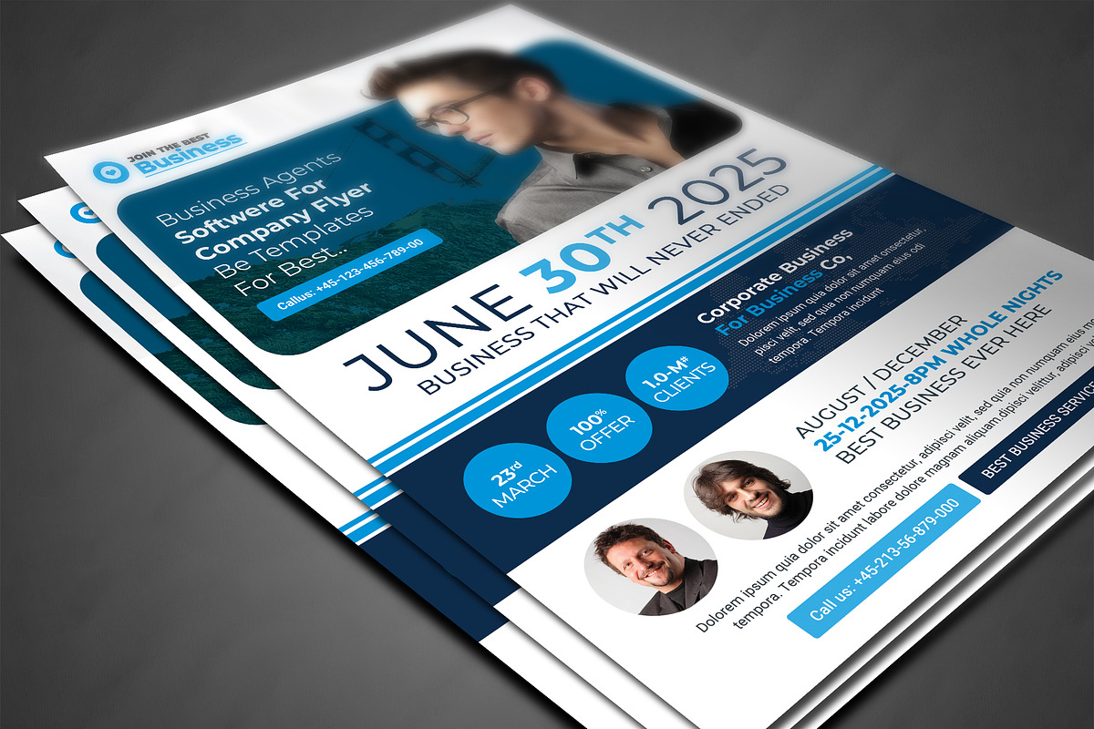 Corporate Flyer Templates, a Flyer Template by AfzaalGraphics (Photo 3 of 4)